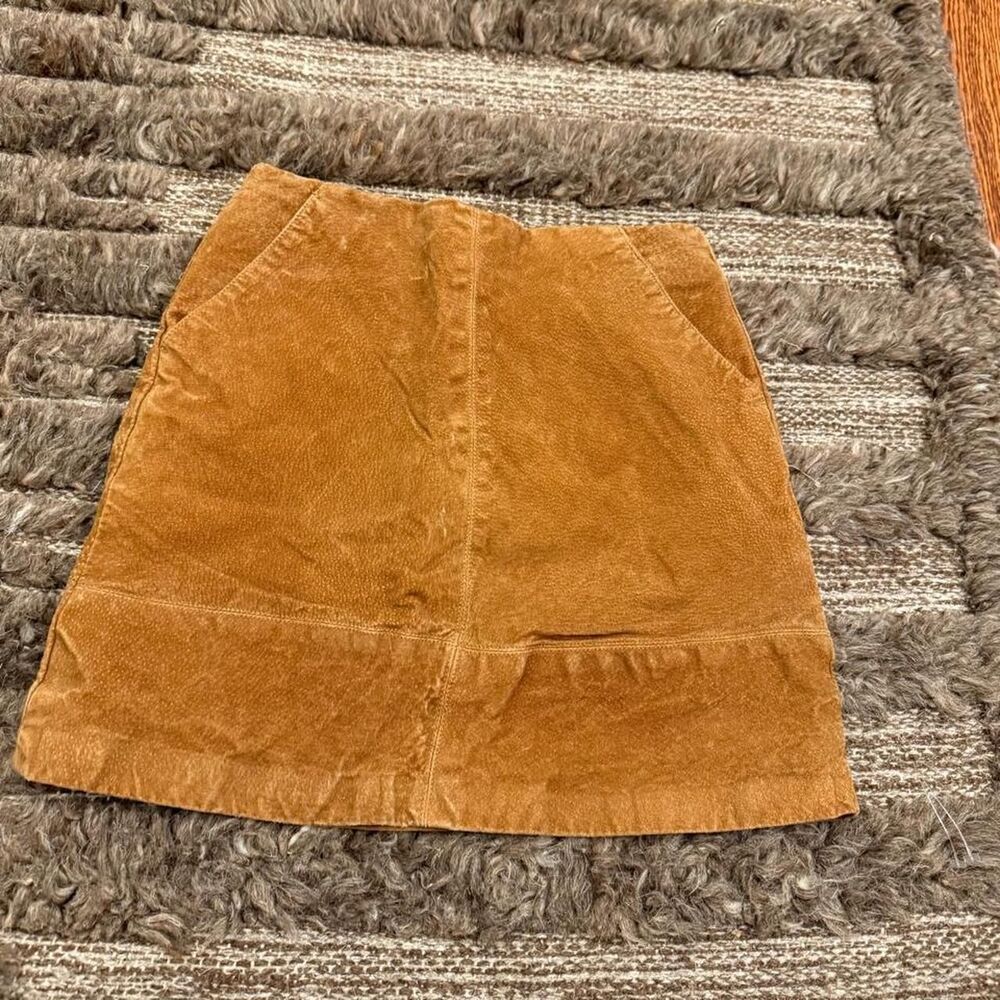 Pimkie brown suede mini skirt